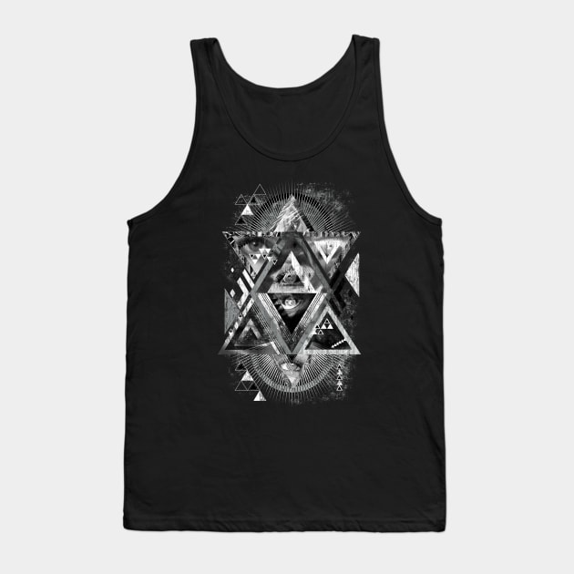 Eyesosceles BW Tank Top by qetza